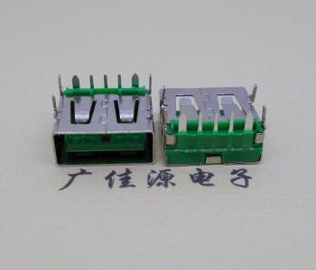 西安5A大电流 快充接口 USB5p绿胶芯 常规母座