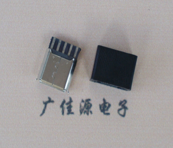 西安麦克-迈克 接口USB5p焊线母座 带胶外套 连接器