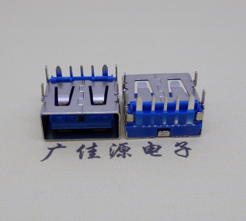 西安 USB5安大电流母座 OPPO蓝色胶芯,快速充电接口