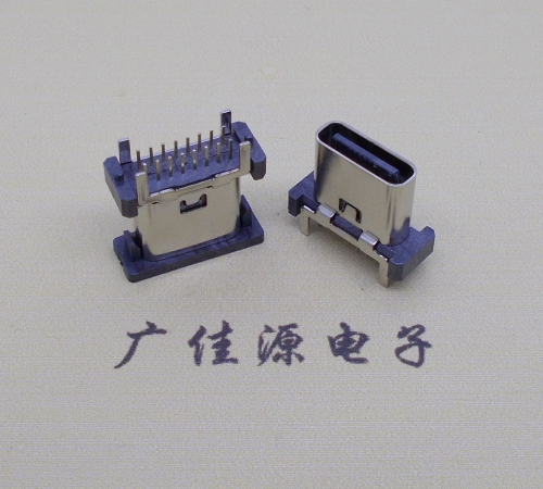 西安立式插板type-c16p母座长H=8.8mm