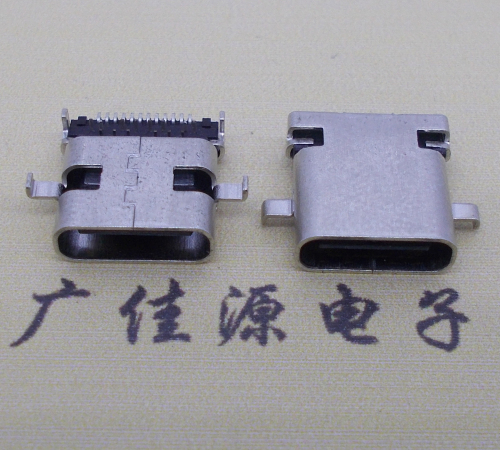 西安卧式type-c24p母座沉板1.1mm前插后贴连接器