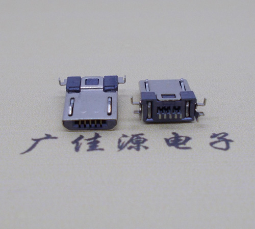 西安Micro usb焊板式公头贴片SMT款无弹超薄