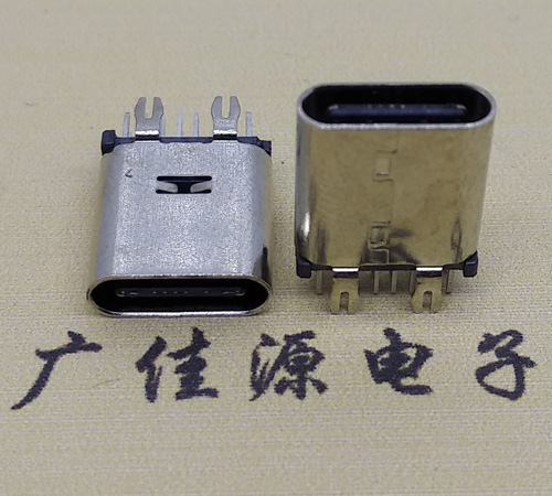 西安直立式type-c14p母座接口 usb type-c连接器