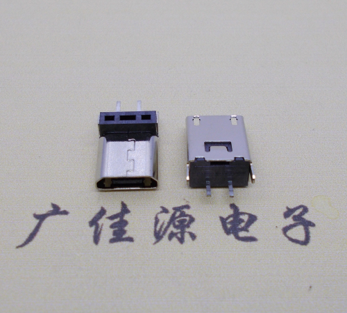 西安micro 2p直插母座无卷边180度铆合式H=9.3、10.0、10.5、11.5mm