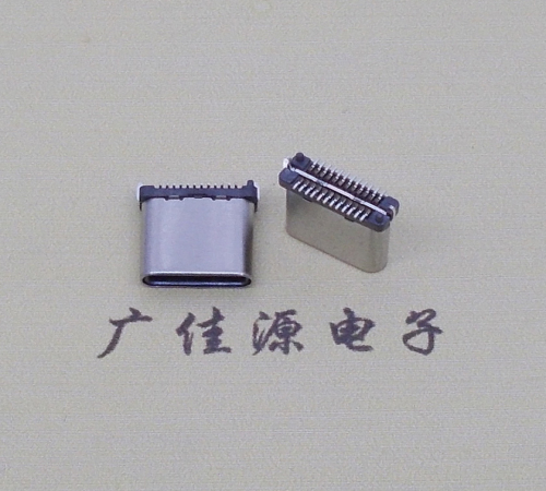 西安USB TYPE-C接口短体24P公头立式贴板高度H=8.0mm 高速数据传输快充电款