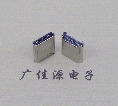 西安TYPE-C公头24P夹0.7mm厚度PCB板 外壳铆压和拉伸两种款式 可高数据传输和快速充电音频等功能