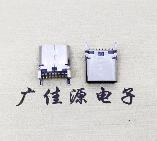 西安USB 3.1TYPE-C16Pin立贴母头座子引脚接线正负级详解